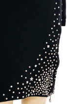 Gianni Versace Stud Embellished Knit Mini Dress Dress arcadeshops.com