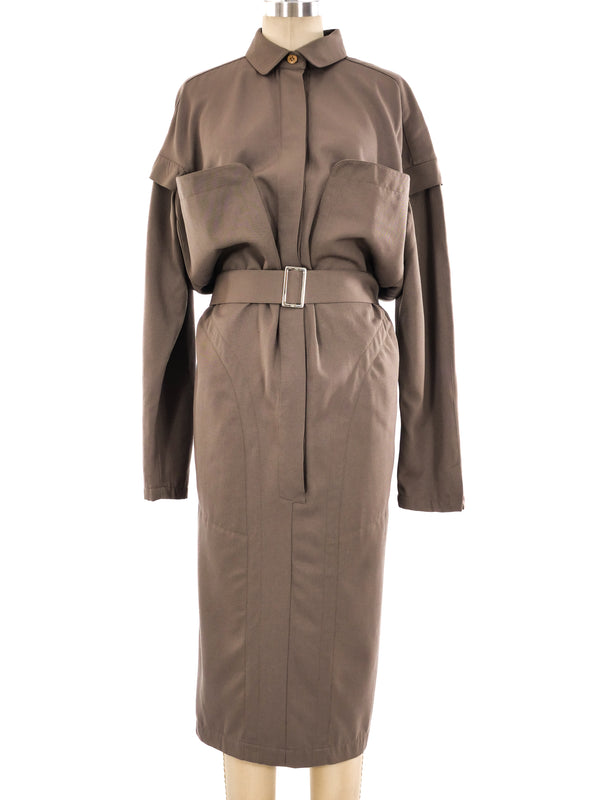 Thierry Mugler Belted Utility Dress Dress arcadeshops.com