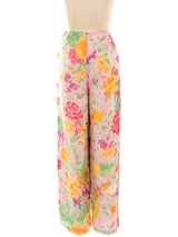 Kenzo Silk Floral Pants Bottom arcadeshops.com