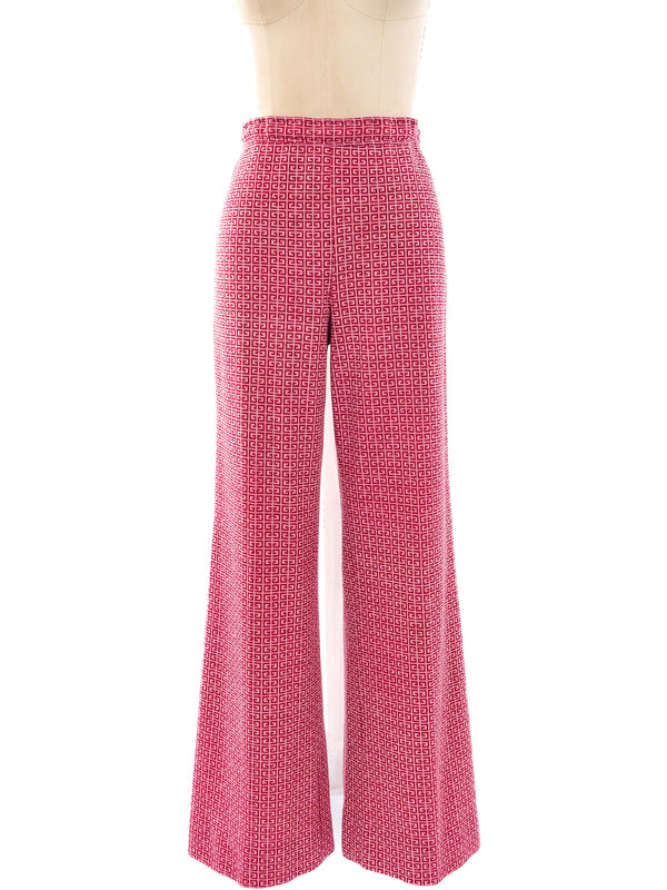 1970's Givenchy Monogram Knit Pants Bottom arcadeshops.com