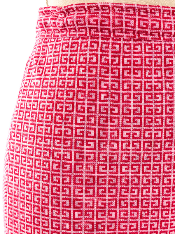 1970's Givenchy Monogram Knit Pants Bottom arcadeshops.com