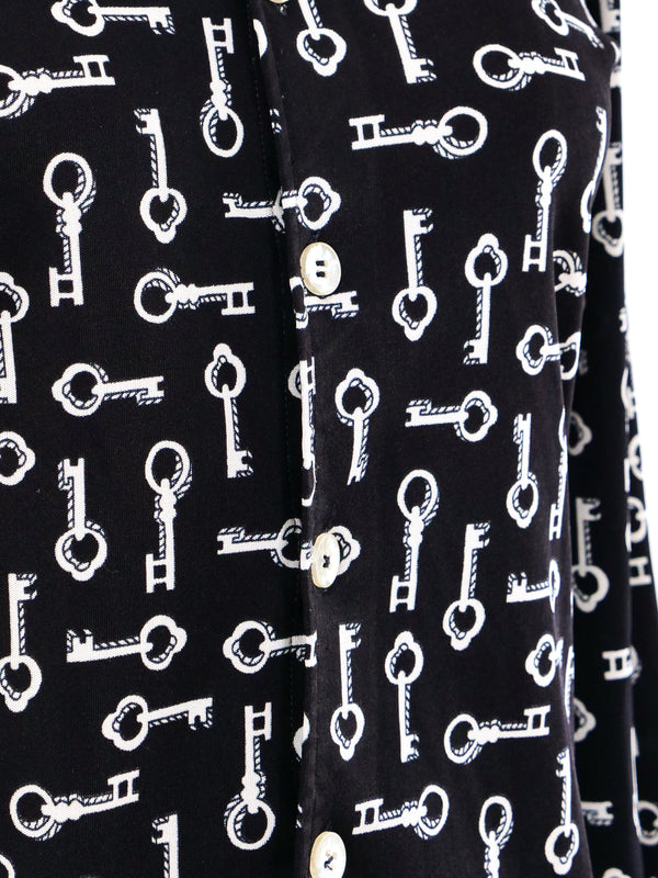 1970's Givenchy Key Printed Shirt Top arcadeshops.com