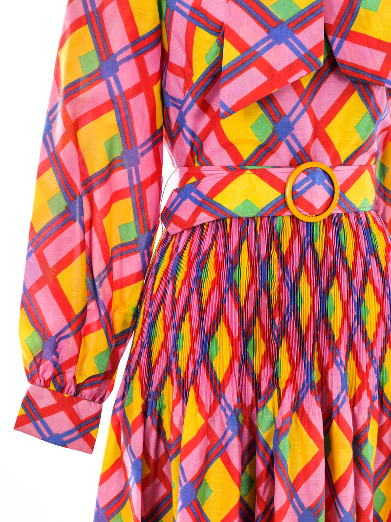 Rainbow Argyle Maxi Dress Dress arcadeshops.com