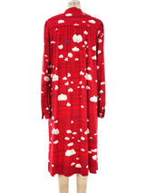 Hanae Mori Cloud Print Dress Dress arcadeshops.com