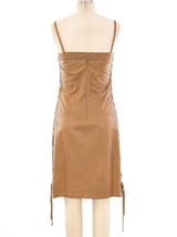 Gucci Lace Up Leather Dress Dress arcadeshops.com