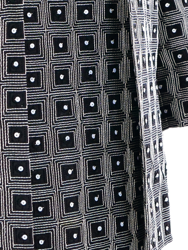 Gianni Versace Geometric Pattern Dress Ensemble Suit arcadeshops.com