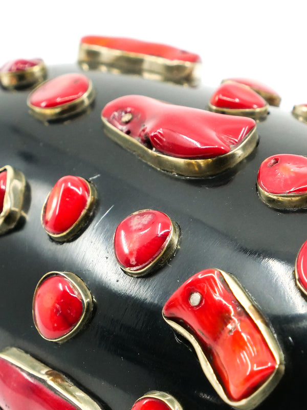 Coral Studded Resin Bangle Accessory arcadeshops.com