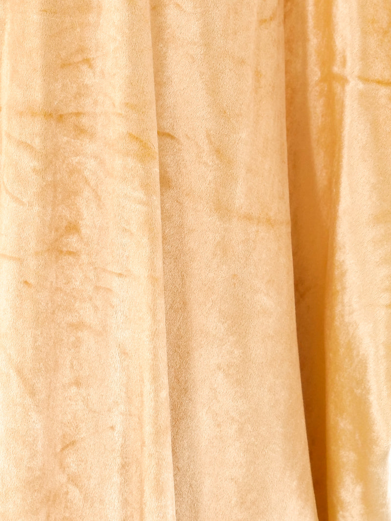 Halston IV Gold Velvet Caftan Dress arcadeshops.com