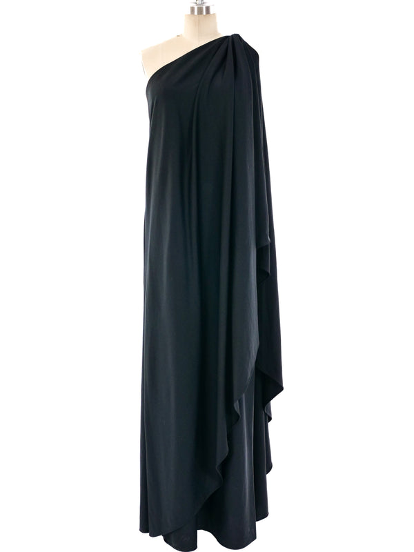Halston IV One Shoulder Jersey Dress Dress arcadeshops.com