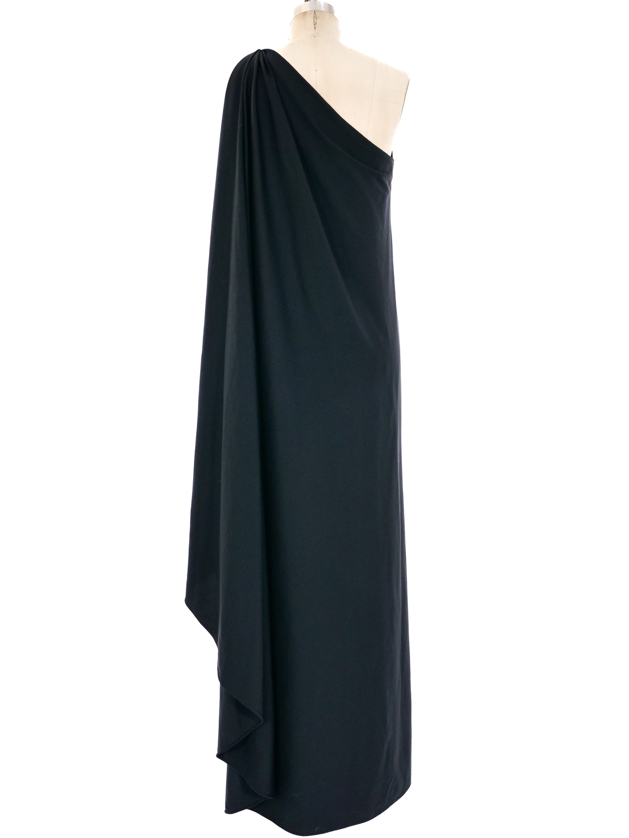 Halston IV One Shoulder Jersey Dress