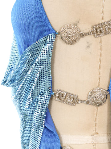 1994 Gianni Versace Open Buckled Chainmail Gown