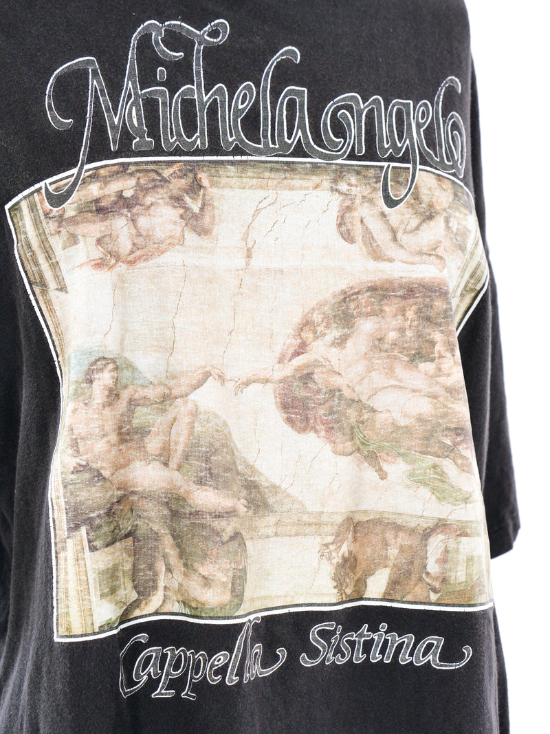 Michelangelo Sistine Chapel Graphic Tee T-shirt arcadeshops.com