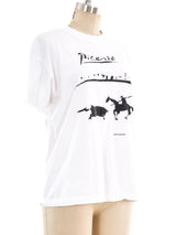Pablo Picasso Bull Fight Tee T-shirt arcadeshops.com
