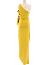 Claude Montana Chartreuse Jersey Dress Dress arcadeshops.com