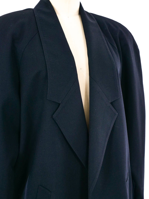 Black Maxi Overcoat Outerwear arcadeshops.com