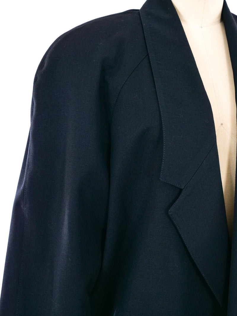 Black Maxi Overcoat Outerwear arcadeshops.com