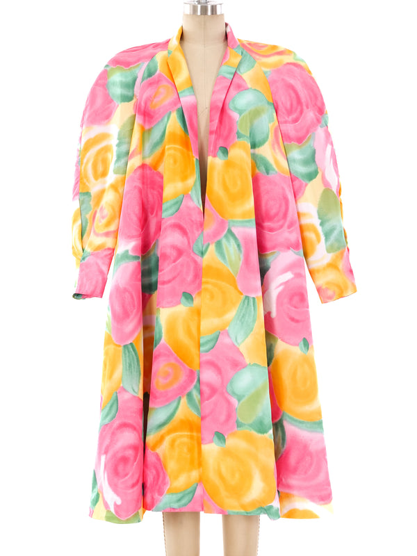 Victor Costa Watercolor Floral Jacket Jacket arcadeshops.com