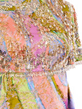 Sarmi Embellished Floral Brocade Ensemble Suit arcadeshops.com