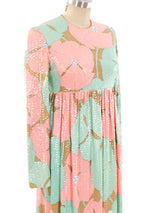 Sequin Embellished Floral Maxi Dress Dress arcadeshops.com