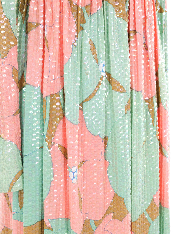 Sequin Embellished Floral Maxi Dress Dress arcadeshops.com