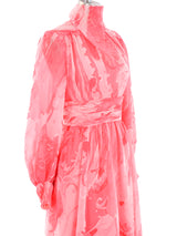 Victor Costa Printed Chiffon Maxi Dress Dress arcadeshops.com