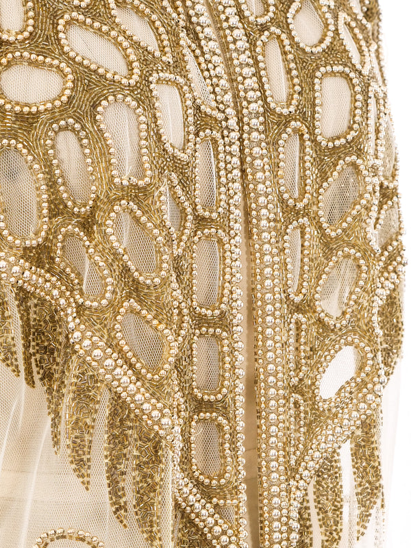 Bead Embellished Net Duster Jacket arcadeshops.com