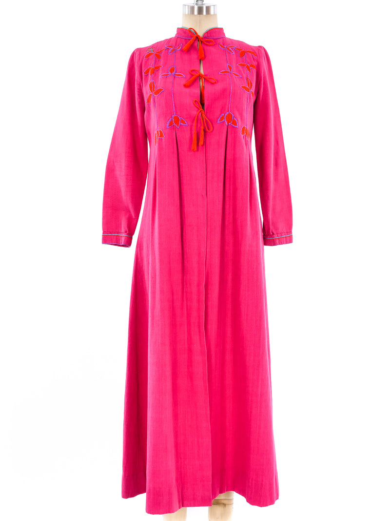 Josefa Floral Embroidered Caftan Dress arcadeshops.com