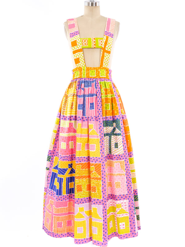 Bill Tice for Gloria Vanderbilt Quilt Print Jumper Dress arcadeshops.com