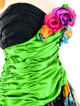 Eugene Alexander Dimensional Floral Strapless Gown Dress arcadeshops.com