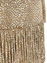 Leopard Printed Fringed Mini Dress Dress arcadeshops.com
