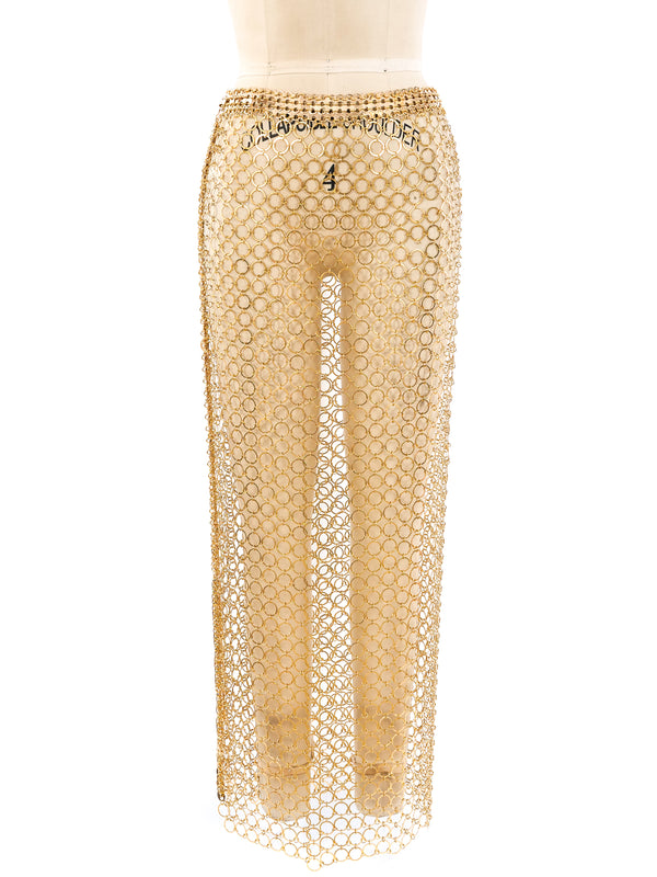 Paco Rabanne Chainlink Maxi Skirt Bottom arcadeshops.com