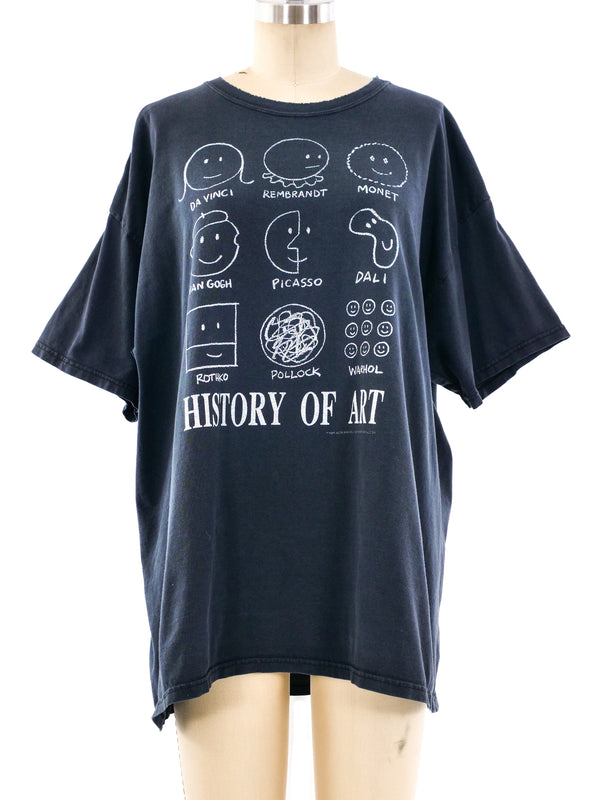 History of Art Smiley Tee T-shirt arcadeshops.com
