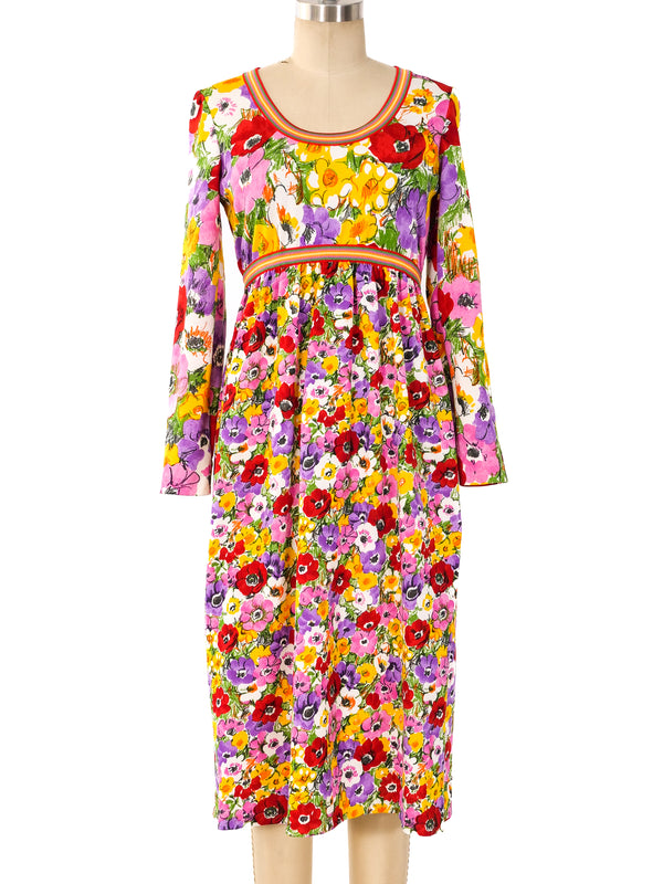 Goldworm Floral Jersey Dress Dress arcadeshops.com