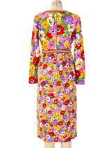 Goldworm Floral Jersey Dress Dress arcadeshops.com