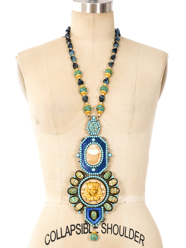 VRBA Egyptian Style Pendant Necklace Accessory arcadeshops.com