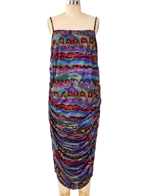 Missoni Ruched Silk Jersey Dress Dress arcadeshops.com