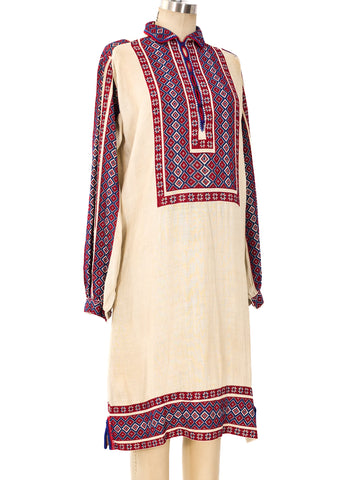 Eastern European Embroidered Peasant Dress Eastern European Embroidered Peasant Dress