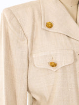 Yves Saint Laurent Natural Silk Skirt Suit Suit arcadeshops.com