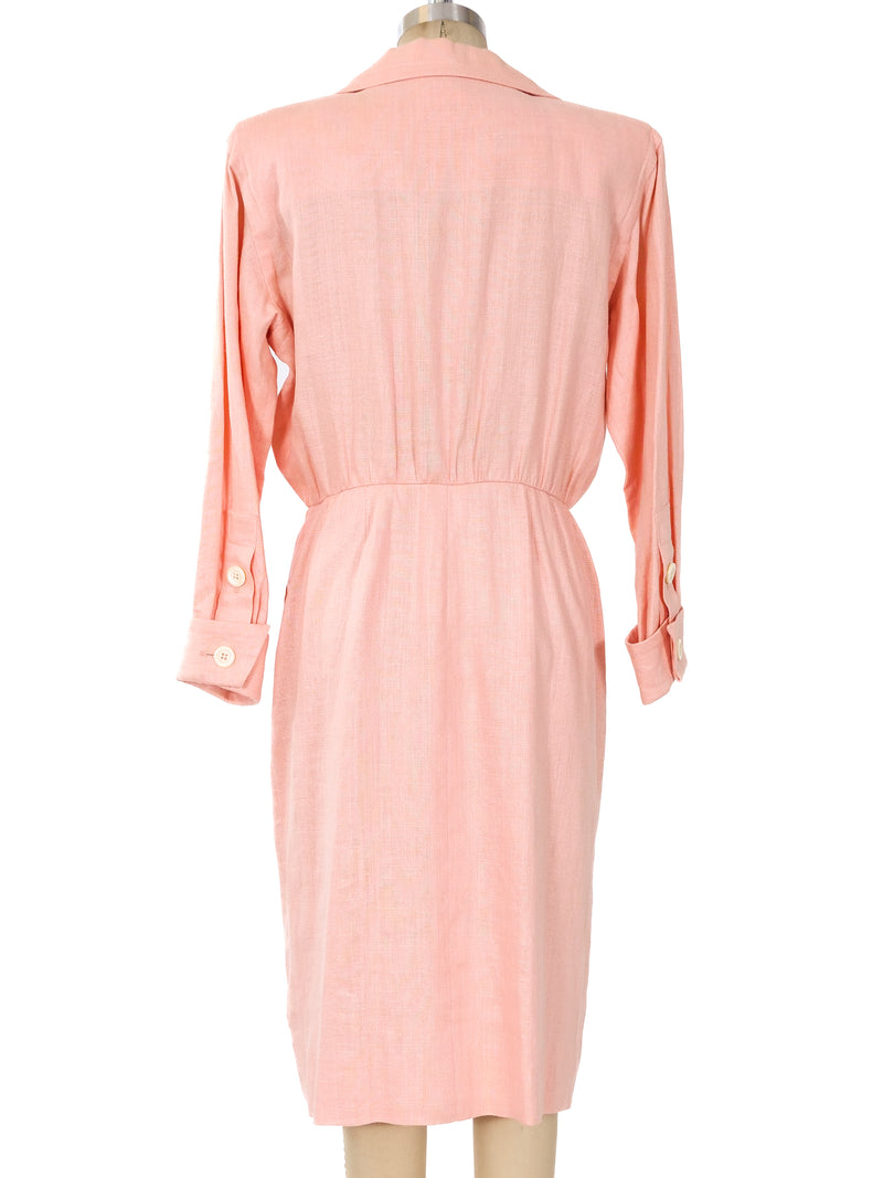 Yves Saint Laurent Blush Linen Dress Dress arcadeshops.com