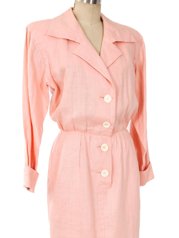 Yves Saint Laurent Blush Linen Dress Dress arcadeshops.com