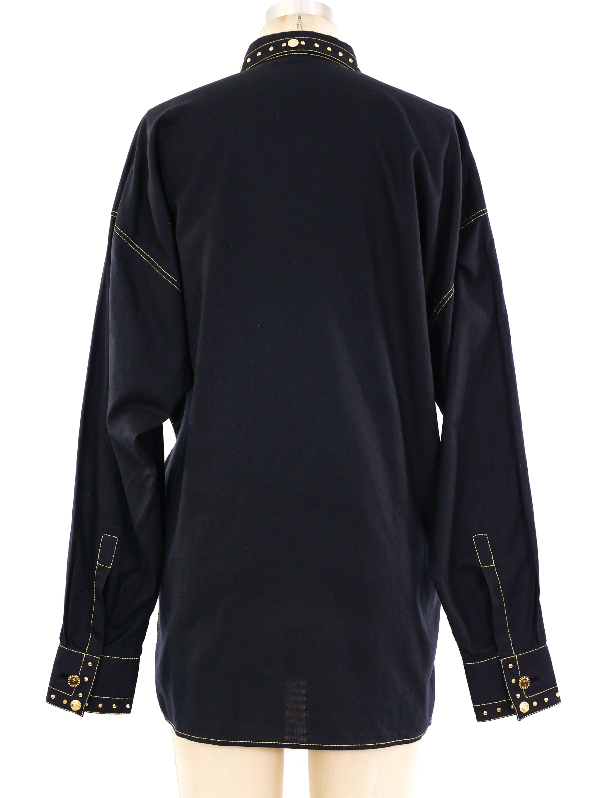 Gianni Versace Studded Western Shirt