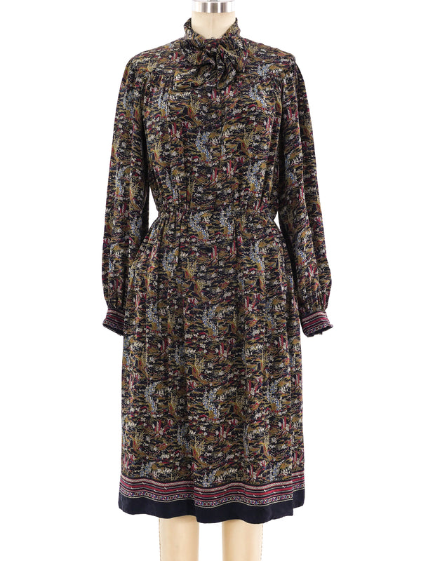 Givenchy Garden Printed Silk Shirt Dress Dress arcadeshops.com