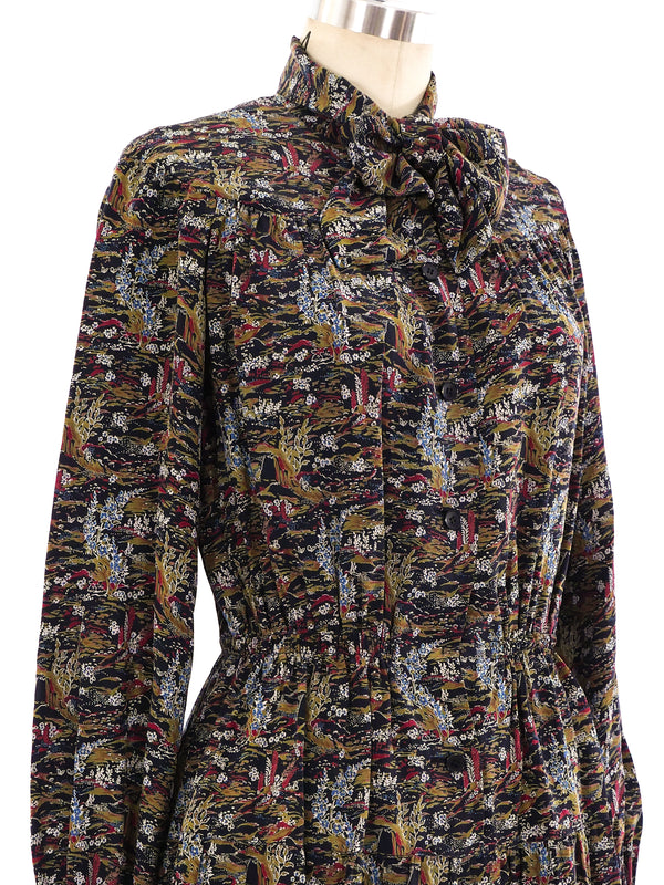 Givenchy Garden Printed Silk Shirt Dress Dress arcadeshops.com