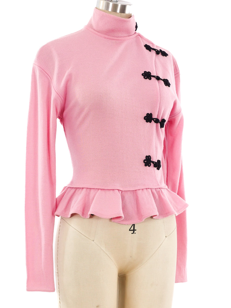 Ungaro Pink Knit Sweater Top arcadeshops.com