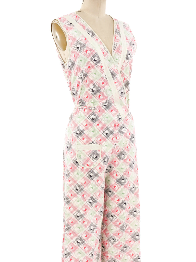 Printed Cotton Beach Pajamas Suit arcadeshops.com