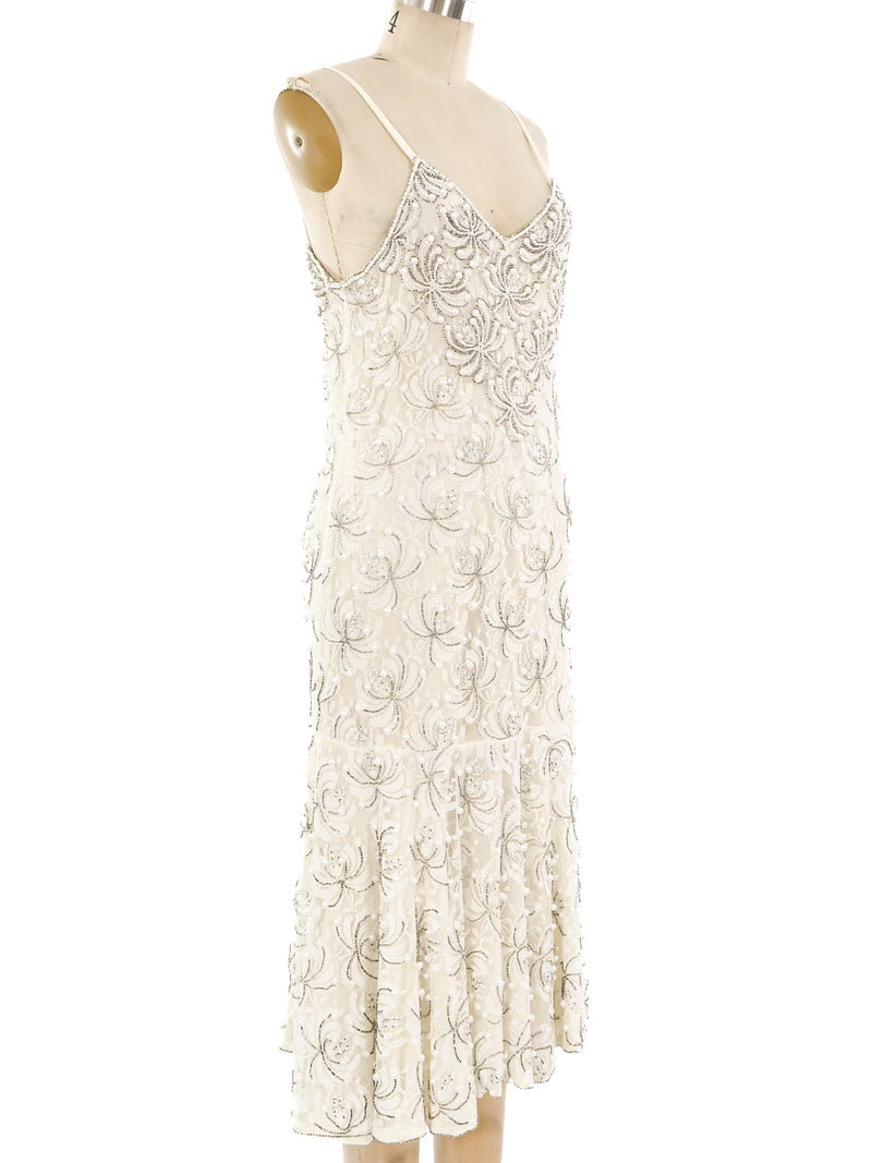 Embellished Lace Tank Dress Dress arcadeshops.com