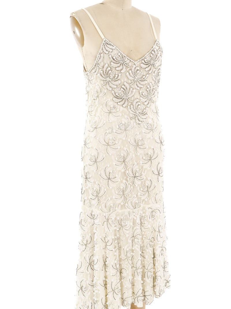 Embellished Lace Tank Dress Dress arcadeshops.com