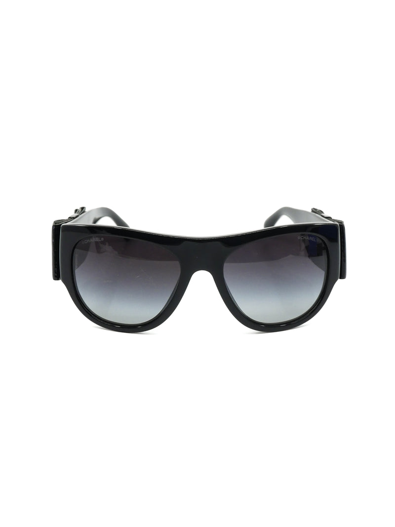 Chanel Bow Embellished Sunglasses Accessory arcadeshops.com