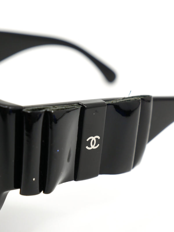 Chanel Bow Embellished Sunglasses Accessory arcadeshops.com