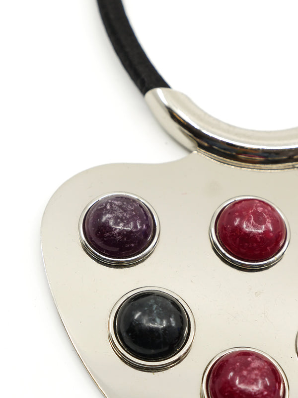 Lanvin Cabochon Breastplate Necklace Accessory arcadeshops.com